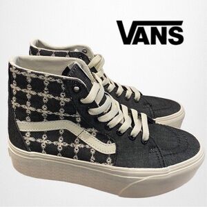 VANS Sk8-Hi Tapered Stacked Denim   Platform shoes NEW size 7.5 womens 6 mens